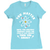 You Matter Unless You Multiply Yourself by the Speed of Light Squared. Ladies Fitted T-Shirt