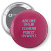 abc elemeno funny geek nerd book school teacher read spelling tee shir Pin-back button