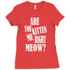 kitten me right now Ladies Fitted T-Shirt