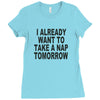 i already want to take a nap Ladies Fitted T-Shirt