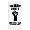 introverts unite separately in your own homes black Samsung Galaxy S7 Edge