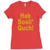 hab sosli' quch! klingon funny geek nerd sci fi alien conventions shir Ladies Fitted T-Shirt
