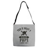 This Is What A Bad Ass Pops Looks Like Adjustable Strap Totes