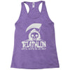 triathlon until death separate Racerback Tank