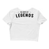 Life Begins at Forty 1978 the Birth of Legends Crop Top
