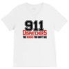 911 dispatcher heroes black logo V-Neck Tee