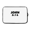 john 3 16 Laptop sleeve