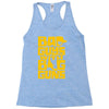 bad guys with big guns Racerback Tank