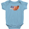 old american flag Baby Onesie