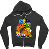 dq value menu Zipper Hoodie