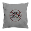 team damon salvatore Throw Pillow