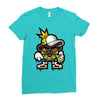 hop hop bear Ladies Fitted T-Shirt