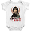 i want you to rebel Baby Bodysuit