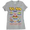 poke nom nom nom Ladies Fitted T-Shirt