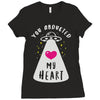 you abducted my heart Ladies Fitted T-Shirt