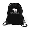 christmas gift elkaholic Drawstring Bags