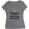 dentist crown Women's Triblend Scoop T-shirt
