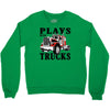 plays with trucks family matching Crewneck Sweatshirt