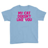 my cat doesn't like you Youth Tee