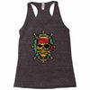 pirate bones skull Racerback Tank