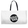 world's okayest dad Weekender Totes