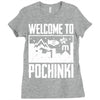 welcome to pochinki Ladies Fitted T-Shirt