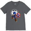 mega capt V-Neck Tee
