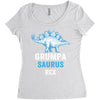 grumpa saurus rex Women's Triblend Scoop T-shirt