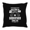 Awesome Godfather Looks Like Throw Pillow