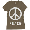 peace sign Ladies Fitted T-Shirt