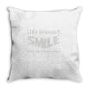 life short smile advice wisdom Throw Pillow