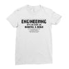 engineering it's as easy as riding a bike Ladies Fitted T-Shirt