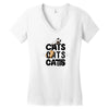 cats cats cats Women's V-Neck T-Shirt