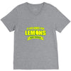 if life gives you lemons, add vodka t shirt V-Neck Tee