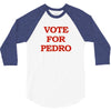 vote for pedro ringer t shirt napoleon dynamite ninja skills 3/4 Sleeve Shirt