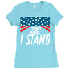 I Don't Kneel Ladies Fitted T-Shirt
