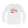 enjoy cocaine funny gray Long Sleeve Shirts