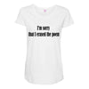 i'm sorry Maternity Scoop Neck T-shirt