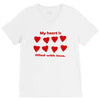my heart is filled with love V-Neck Tee