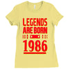 legends are born in 1986 hoodie Ladies Fitted T-Shirt