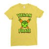 vegan pirate Ladies Fitted T-Shirt