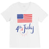 july 4th V-Neck Tee
