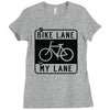 bike lane Ladies Fitted T-Shirt