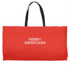 merry kissmyass Weekender Totes