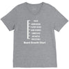 beard level V-Neck Tee