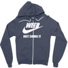 weed   just smoke it   mens funny Zipper Hoodie
