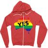 Vote Yes Australia Zipper Hoodie