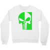 mad engine marvel brand punisher scar glow in the dark Crewneck Sweatshirt