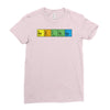 bazinga periodic table funny funny birthday present gift Ladies Fitted T-Shirt