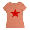 red star army Women's Triblend Scoop T-shirt